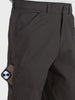 Men's Grey Relaxed Fit Solid Utility Cargo
