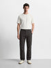 Men's Grey Relaxed Fit Solid Utility Cargo