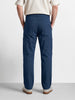 Men's Navy Blue Relaxed Fit Solid Utility Cargo