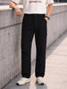 Men's Black Relaxed Fit Solid Utility Cargo