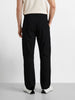 Men's Black Relaxed Fit Solid Utility Cargo