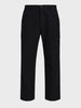 Men's Black Relaxed Fit Solid Utility Cargo