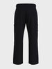 Men's Black Relaxed Fit Solid Utility Cargo