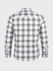 Men's White Slim Fit Checked Casual Shirt