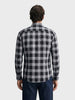 Men's Black Slim Fit Checked Casual Shirt