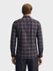 Men's Maroon Slim Fit Checked Casual Shirt