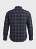 Men's Black Slim Fit Checked Casual Shirt