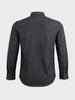 Men's Black Slim Fit Checked Casual Shirt