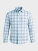 Men's Green Relaxed Fit Checkered Oddinary Shirt