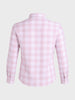 Men's Pink Relaxed Fit Checkered Oddinary Shirt