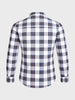 Men's White Slim Fit Checkered Casual Shirts