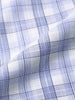 Men's Blue Slim Fit Checked Formal Shirt