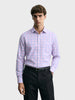 Men's Pink Slim Fit Checked Formal Shirt