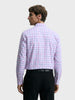 Men's Pink Slim Fit Checked Formal Shirt