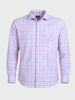 Men's Pink Slim Fit Checked Formal Shirt