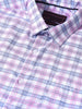 Men's Pink Slim Fit Checked Formal Shirt