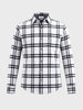 Men's White Slim Fit Checkered Casual Shirt