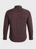 Men's Brown Slim Fit Checkered Casual Shirts