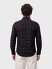 Men's Black Slim Fit Checkered Casual Shirts
