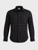 Men's Black Slim Fit Checkered Casual Shirts