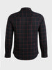 Men's Black Slim Fit Checkered Casual Shirts