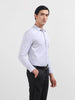 Men's Grey Slim Fit Geometric Print Formal Shirt