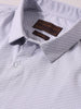 Men's Grey Slim Fit Geometric Print Formal Shirt