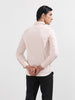 Men's Beige Slim Fit Geometric Print Formal Shirt