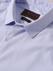 Men's Blue Slim Fit Geometric Print Formal Shirt