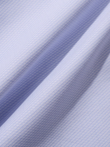 Men's Blue Slim Fit Geometric Print Formal Shirt