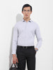 Men's Grey Slim Fit Geometric Print Formal Shirt