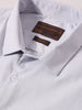 Men's Grey Slim Fit Geometric Print Formal Shirt