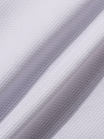 Men's Grey Slim Fit Geometric Print Formal Shirt