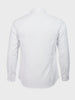 Men's White Slim Fit Geometric Print Formal Shirt