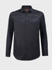 Men's Black Slim Fit Solid Formal Shirt
