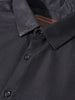 Men's Black Slim Fit Solid Formal Shirt