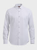 Men's White Slim Fit Textured Formal Shirt