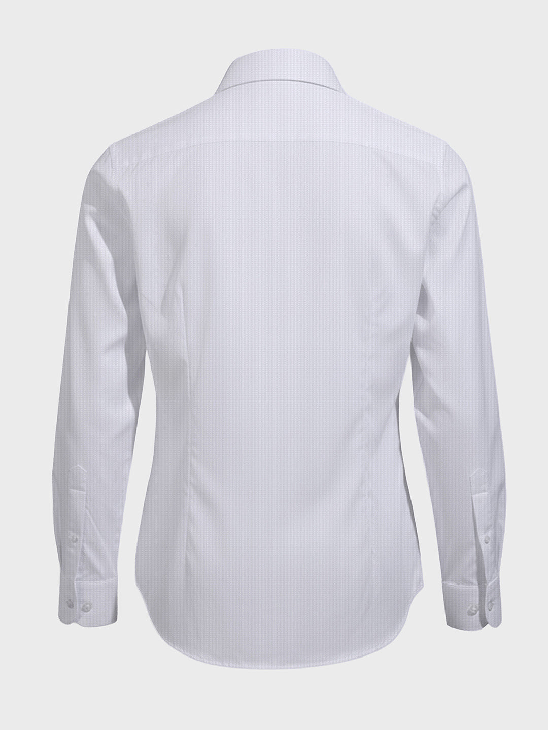 Men's White Slim Fit Textured Formal Shirt