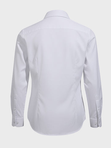 Men's White Slim Fit Textured Formal Shirt