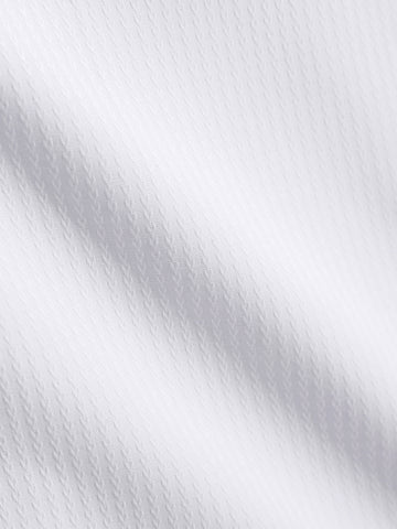 Men's White Slim Fit Textured Formal Shirt