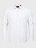 Men's White Slim Fit Pin Stripes Formal Shirt