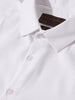 Men's White Slim Fit Pin Stripes Formal Shirt