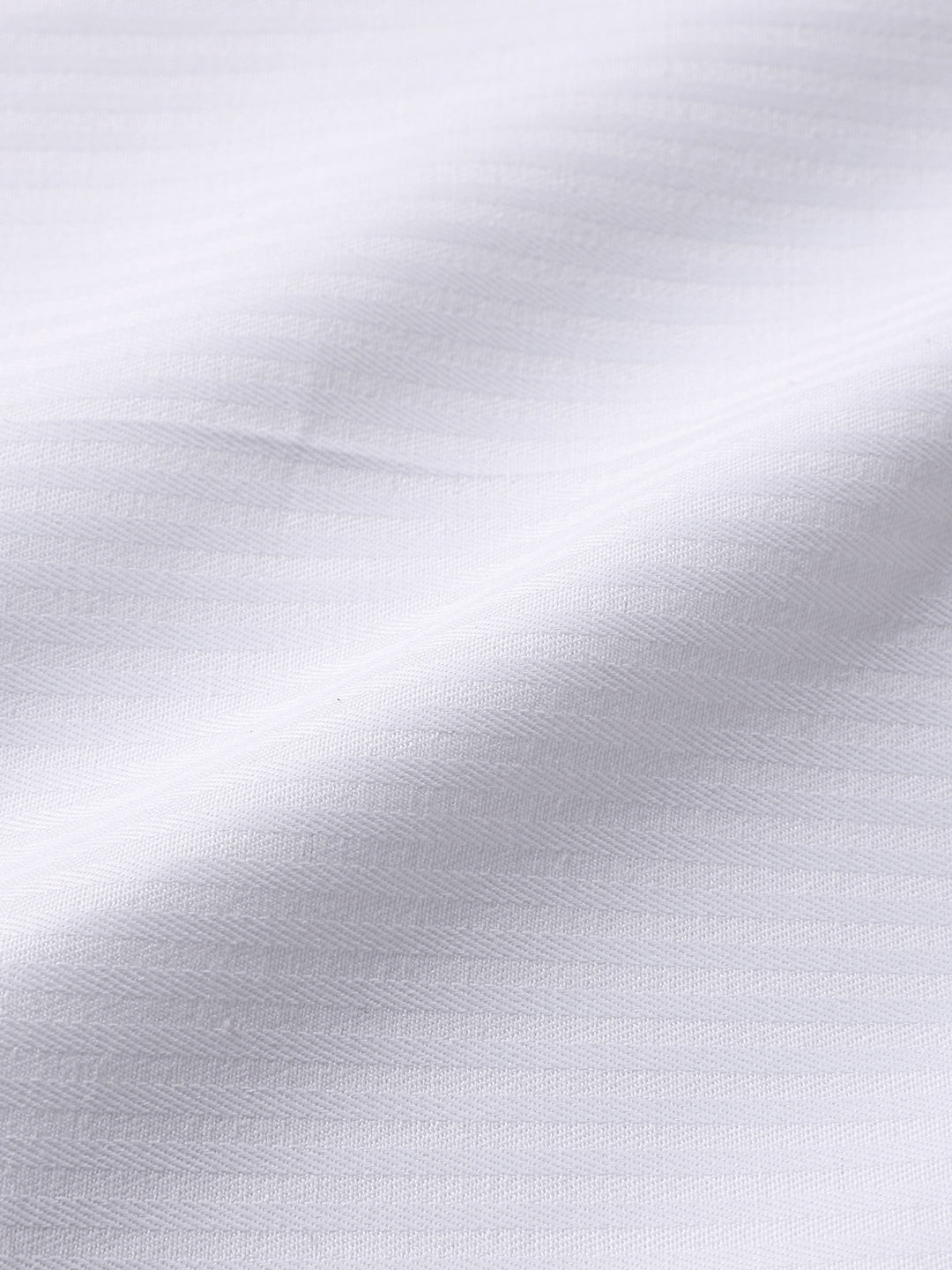 Men's White Slim Fit Pin Stripes Formal Shirt