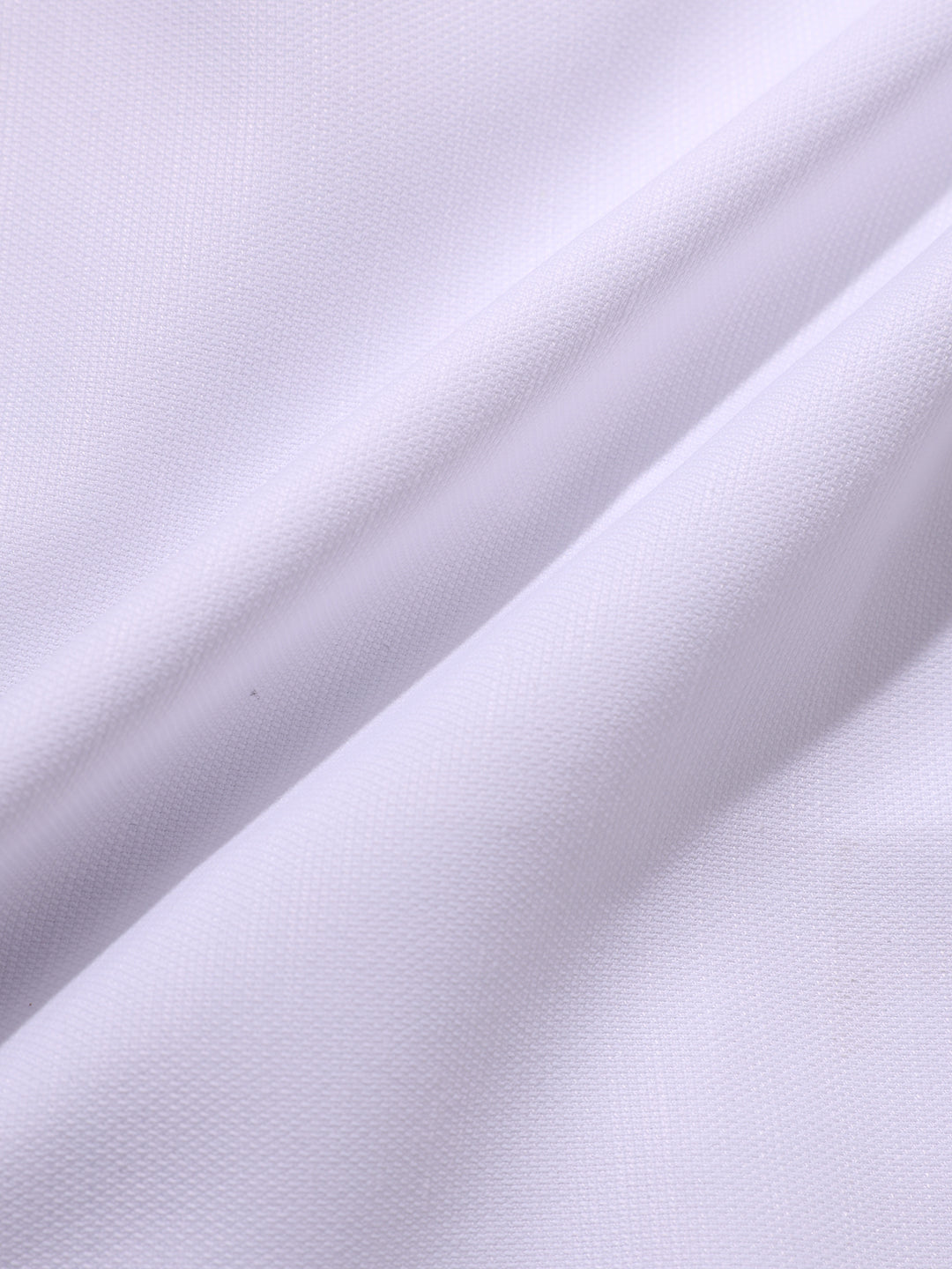 Men's White Slim Fit Solid Formal Shirt