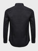 Men's Black Slim Fit Textured Formal Shirt