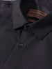 Men's Black Slim Fit Textured Formal Shirt