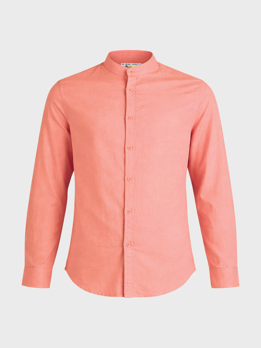 Men's Pink Slim Fit Solid Casual Shirts