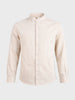 Men's Beige Slim Fit Solid Casual Shirts