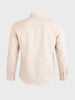 Men's Beige Slim Fit Solid Casual Shirts