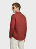 Men's Rust Slim Fit Solid Casual Shirts